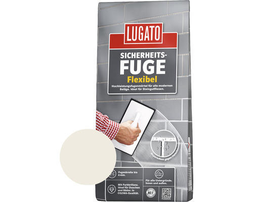 Lugato Fugenmörtel Sicherheitsfuge Flexibel pergamon 5 Kg