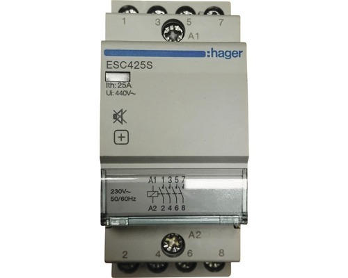 Installationsschütz 25A 4 Schließer Hager ESC425S