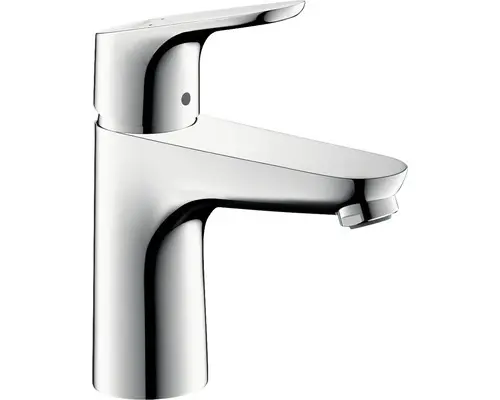 Waschtischarmatur hansgrohe Focus 100 mit Zugstangen-Ablaufgarnitur 31607000 chrom