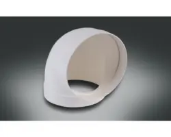 Rotheigner Rundrohrbogen weiss NW 125 mm 90 Grad