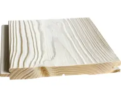 Faseprofil Fichte endbehandelt Strukt.weiß 21x195x2650 mm