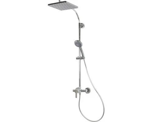 Duschsäule Breuer Aquamaxx 320 9254008000099 mit Einhebelmischer eckig chrom