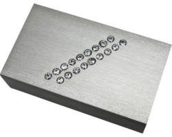 Endstück Stone für Luxor stahl-gebürstet 35x14 mm 2 Stk.