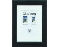 Bilderrahmen Holz Göteborg schwarz 18x24 cm