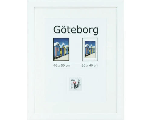 Bilderrahmen Holz Göteborg weiss 40x50 cm