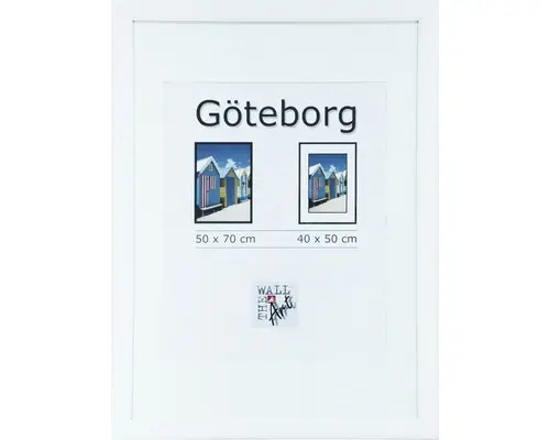 Bilderrahmen Holz Göteborg weiss 50x70 cm