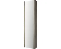 Hochschrank Baden Haus New York mit Spiegel140x35x20 cm lärche