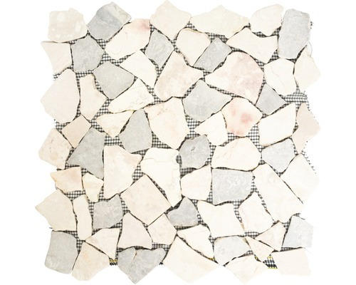 Natursteinmosaik Marmor Ciot 30/4013 30,5x32,2 cm beige grau