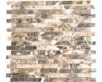 Hornbach Natursteinmosaik Marmor MOS Brick 2909 30,5x32,2 cm braun