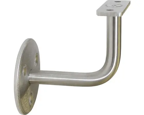 Handlaufträger mit flacher 3-Loch-Platte Edelstahl