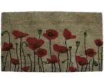 Hornbach Kokosmatte Mohnblüten 45x75 cm
