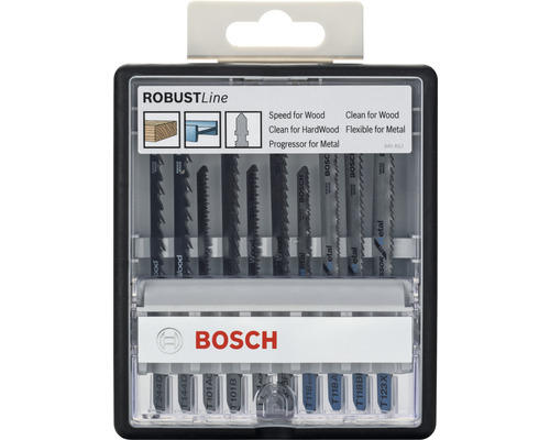 Stichsägeblatt Set Bosch Robust Line 10-tlg