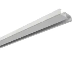Aluminium-Vorhangschiene weiß 1-läufig 150 cm