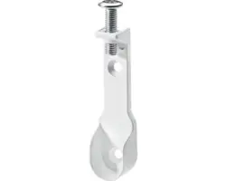 Schrankrohrlager Ø 15/30 mm für ovale Schrankrohre, weiß, 25 Stück