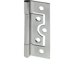 Lamellentürscharnier, vernickelt 63x25 mm, 25 Stück