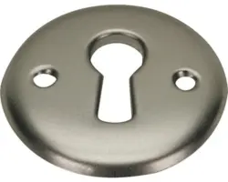 Schlüsselschild, matt-vernickelt