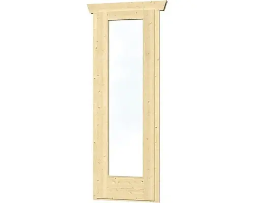 Einzelfenster für Gartenhaus 28 mm SKAN HOLZ 67x198 cm, natur