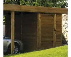 Abstellraum Profilschalung SKAN HOLZ 573 x 164 x 200 cm, natur