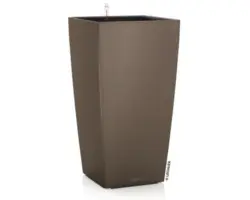 Pflanzvase Lechuza Cubico Color Kunststoff LxB 30 x 30 cm H 56 cm muskat inkl. Erdbewässerungssystem