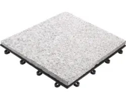 Klickfliese Granit 30x30cm 4 Stk., weiß