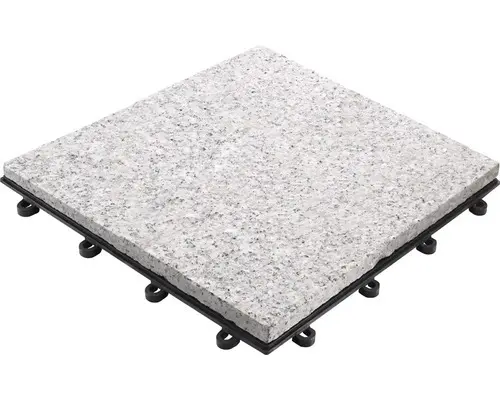 Klickfliese Granit 30x30cm 4 Stk., weiß