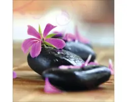 Glasbild Relaxation I 20x20 cm GLA305