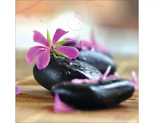 Glasbild Relaxation I 20x20 cm GLA305