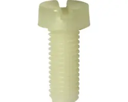 Gewindeschraube Zylinderkopf Schlitz Vollgewinde 8 x 50 mm weiß 50 Stück