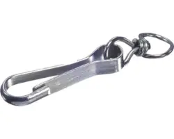 Karabiner 40 mm vernickelt, 50 Stück