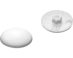 Abdeckkappen Gr. 20 für I-Stern, Weiß, Kunststoff, 200 St.