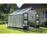 Hornbach Gewächshaus JULIANA Premium 10,9 m² 10 mm Stegdoppelplatten 296x368 cm Aluminium