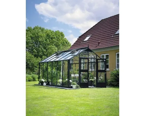 Gewächshaus JULIANA Premium 13 m² 3 mm Sicherheitsglas 296x439 cm anthrazit