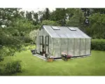 Hornbach Gewächshaus JULIANA Gärtner 16,1 m² 10 mm Stegdoppelplatten 296 x 439 cm Aluminium