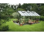 Hornbach Gewächshaus JULIANA Gärtner 18,8 m² 3 mm Sicherheitsglas 368x511 cm Aluminium