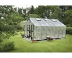 Hornbach Gewächshaus JULIANA Gärtner 18,8 m² 10 mm Stegdoppelplatten 368 x 511 cm Aluminium