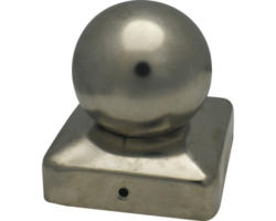 Pfostenkappe 7,8 cm silber