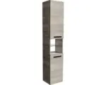 Hornbach Hochschrank Fackelmann A-Vero mit 2 Türen 179x35x31,5 cm grau