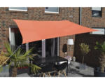 Hornbach Sonnensegel Rechteck terracotta mit Regenschutz 250x300 cm