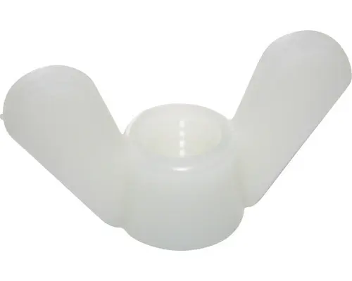 Flügelmutter Vollgewinde 6 weiß 100 Stück