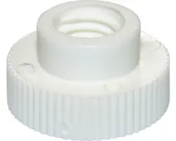 Rändelmutter hoch Ø 6 mm Kunstsoff weiß, 50 Stück