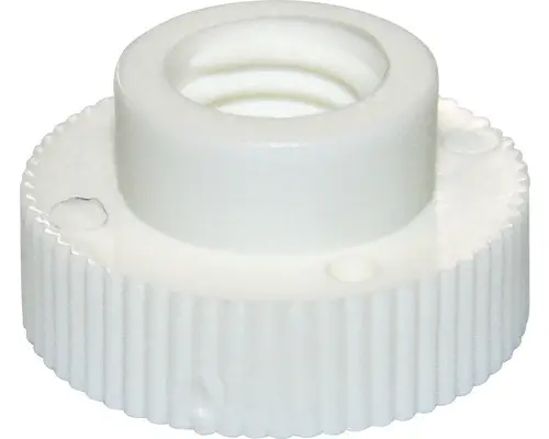 Rändelmutter hoch Ø 6 mm Kunstsoff weiß, 50 Stück