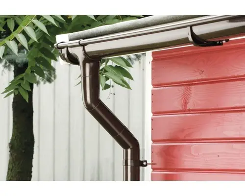 Marley Dachrinnenset Schokoladenbraun RAL 8017 NW 100 mm für Seitenlänge 4 m