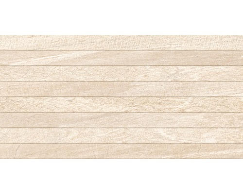 Feinsteinzeug Dekorfliese Sahara 32,0x62,5 cm creme matt