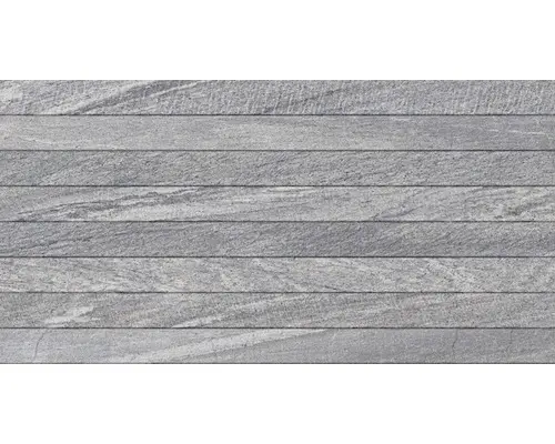 Keramik Dekorfliese Sahara 32,0x62,5 cm grau glänzend