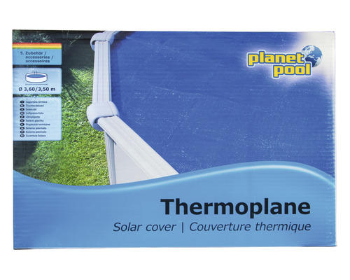 Pool Thermoabdeckplane Für Rundbecken Ø 550 cm blau