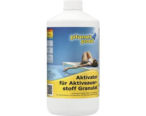 Aktivator für Aktivsauerstoffgranulat Planet Pool zur Verhinderung von Algenbildung flüssig 1 Liter