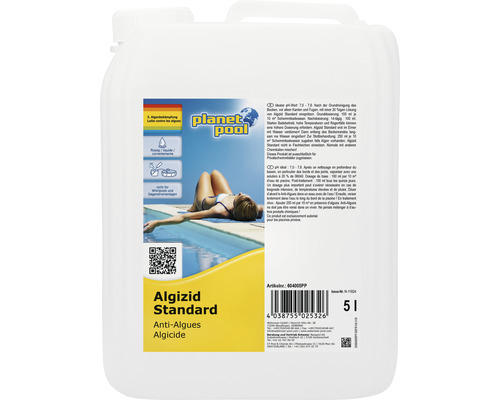 Algizid Standard Planet Pool schaumarm flüssig 5 Liter