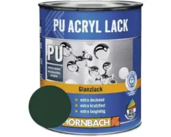 HORNBACH Buntlack PU Acryllack glänzend RAL 6005 moosgrün 125 ml
