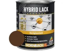HORNBACH Buntlack Hybridlack Möbellack glänzend RAL 8011 nußbraun 750 ml