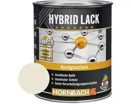 HORNBACH Buntlack Hybridlack Möbellack glänzend RAL 9002 grauweiß 750 ml